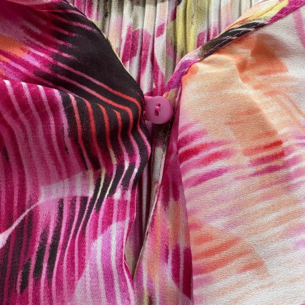 East 5th Multicolor Floral Ruffle Blouse - Picture 6 of 10